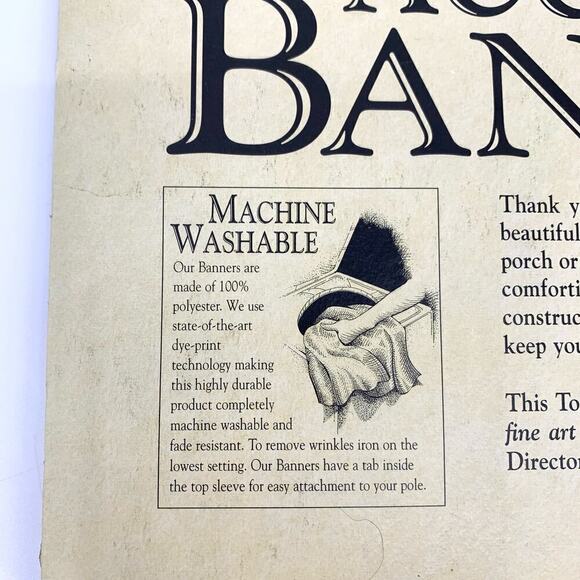 NOS Toland Winged Angel with Trumpet Accent Banner Garden Holiday Christmas - Picture 7 of 9